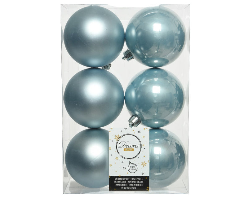 3" Shiny & Matte Shatterproof Ball Ornament Set Of 36