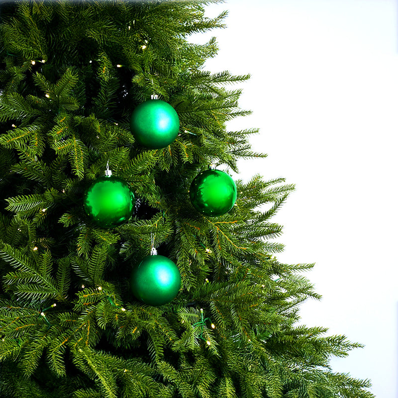4" Shiny & Matte Shatterproof Ball Ornament Set Of 24