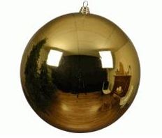 Esfera decorativa irrompible brillante de 16"