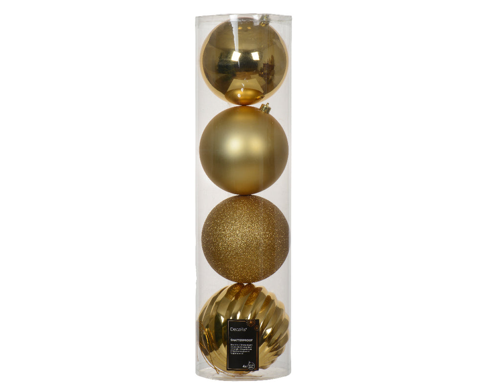 5.5" Shiny & Matte Shatterproof Ball Ornament Set Of 16