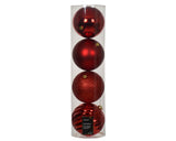 5.5" Shiny & Matte Shatterproof Ball Ornament Set Of 16