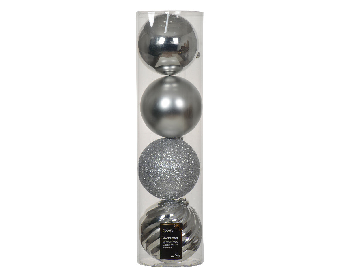 5.5" Shiny & Matte Shatterproof Ball Ornament Set Of 16