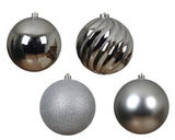 5.5" Shiny & Matte Shatterproof Ball Ornament Set Of 16