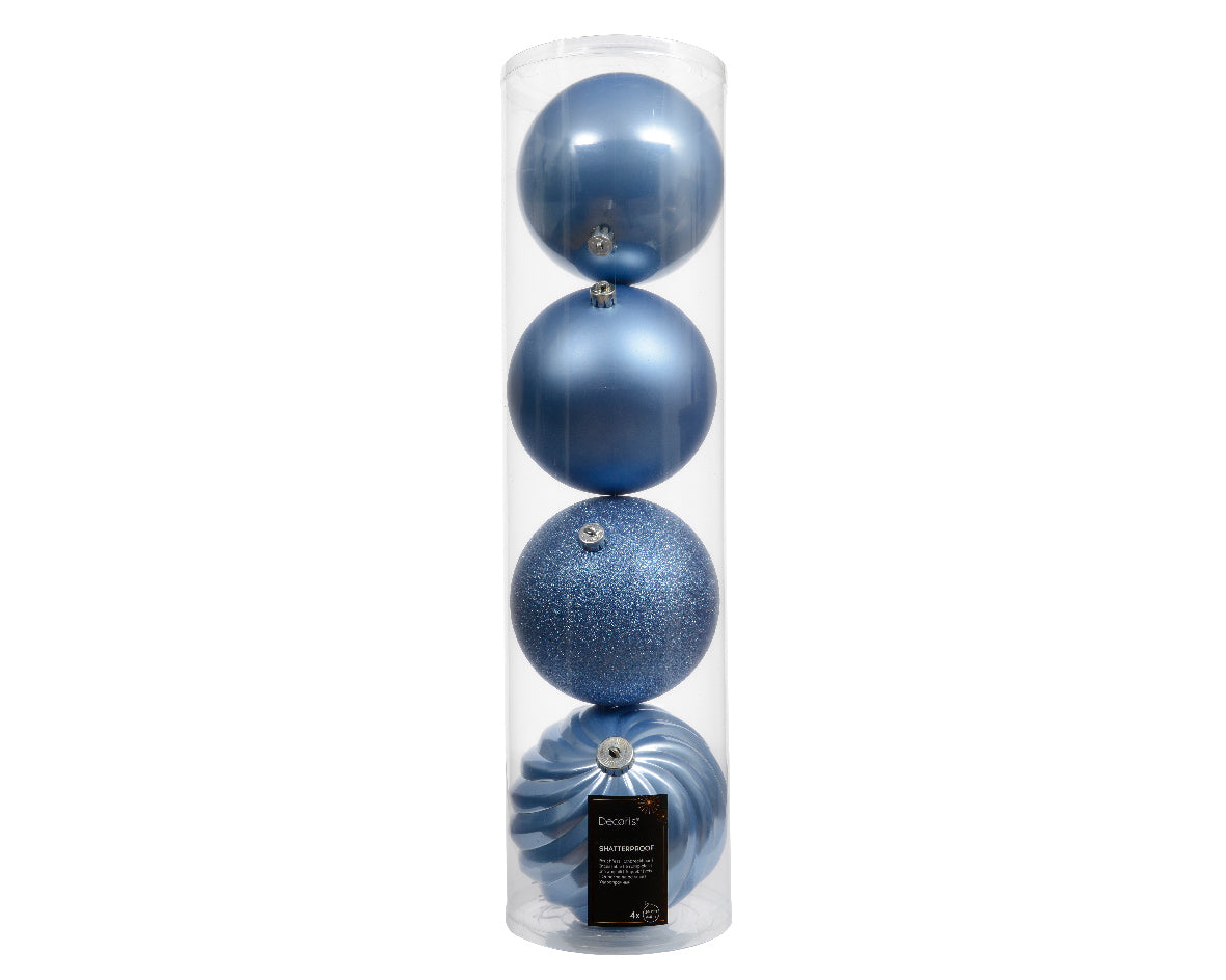 5.5" Shiny & Matte Shatterproof Ball Ornament Set Of 16