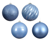5.5" Shiny & Matte Shatterproof Ball Ornament Set Of 16