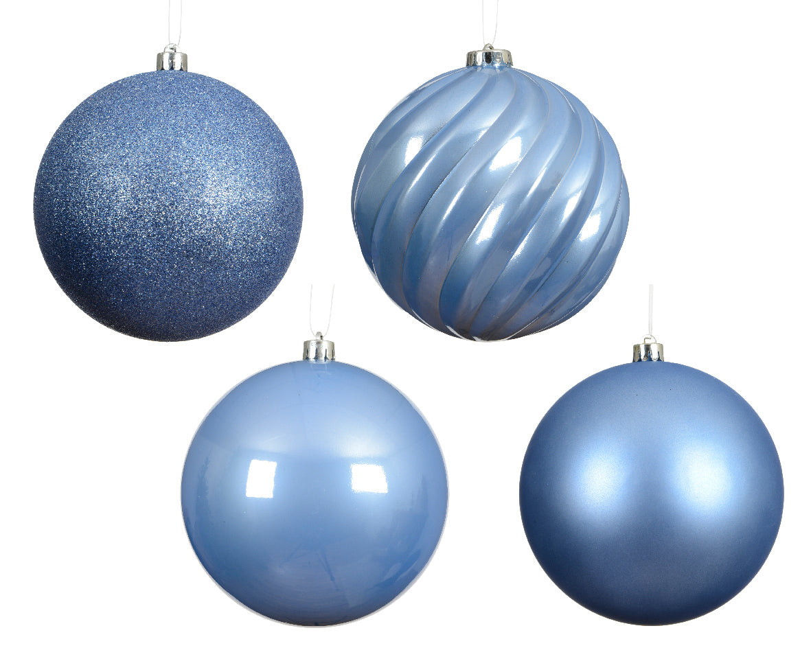5.5" Shiny & Matte Shatterproof Ball Ornament Set Of 16