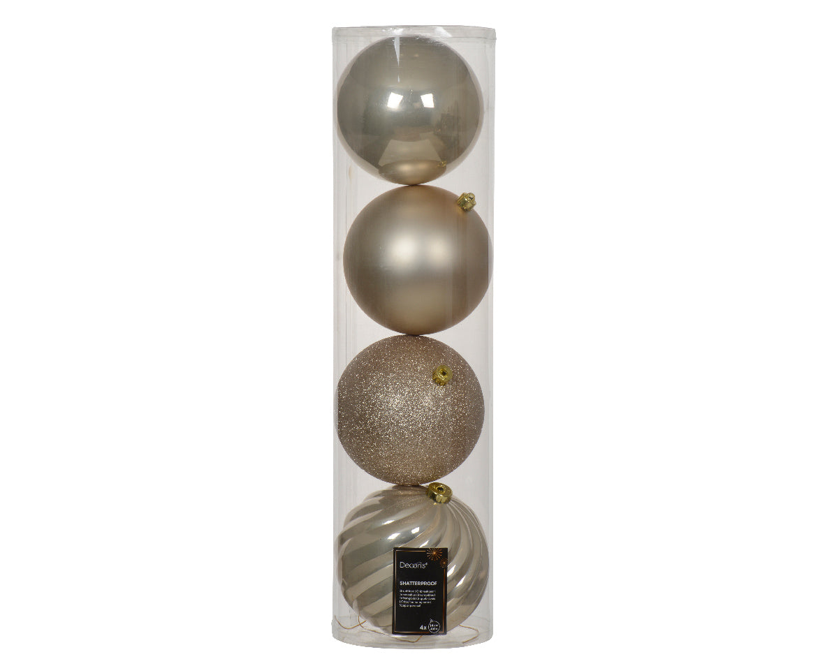 5.5" Shiny & Matte Shatterproof Ball Ornament Set Of 16