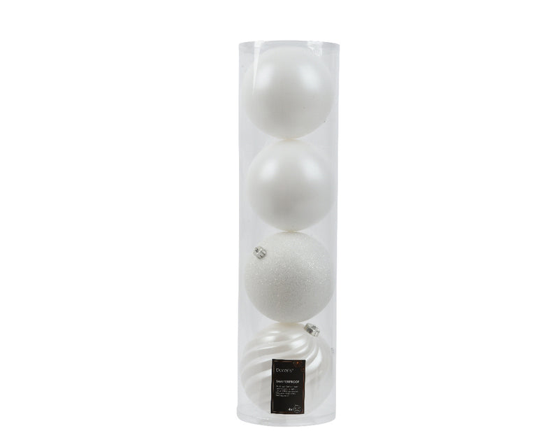 5.5" Shiny & Matte Shatterproof Ball Ornament Set Of 16