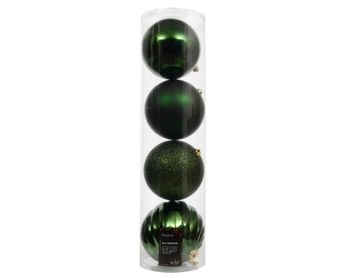 5.5" Shiny & Matte Shatterproof Ball Ornament Set Of 16