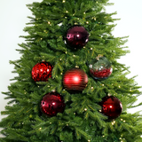 6" Shiny & Matte Shatterproof Ball Ornament Assorted Set Of 24