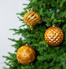 8" Glitter Shatterproof Ball Ornament Assorted Set Of 6