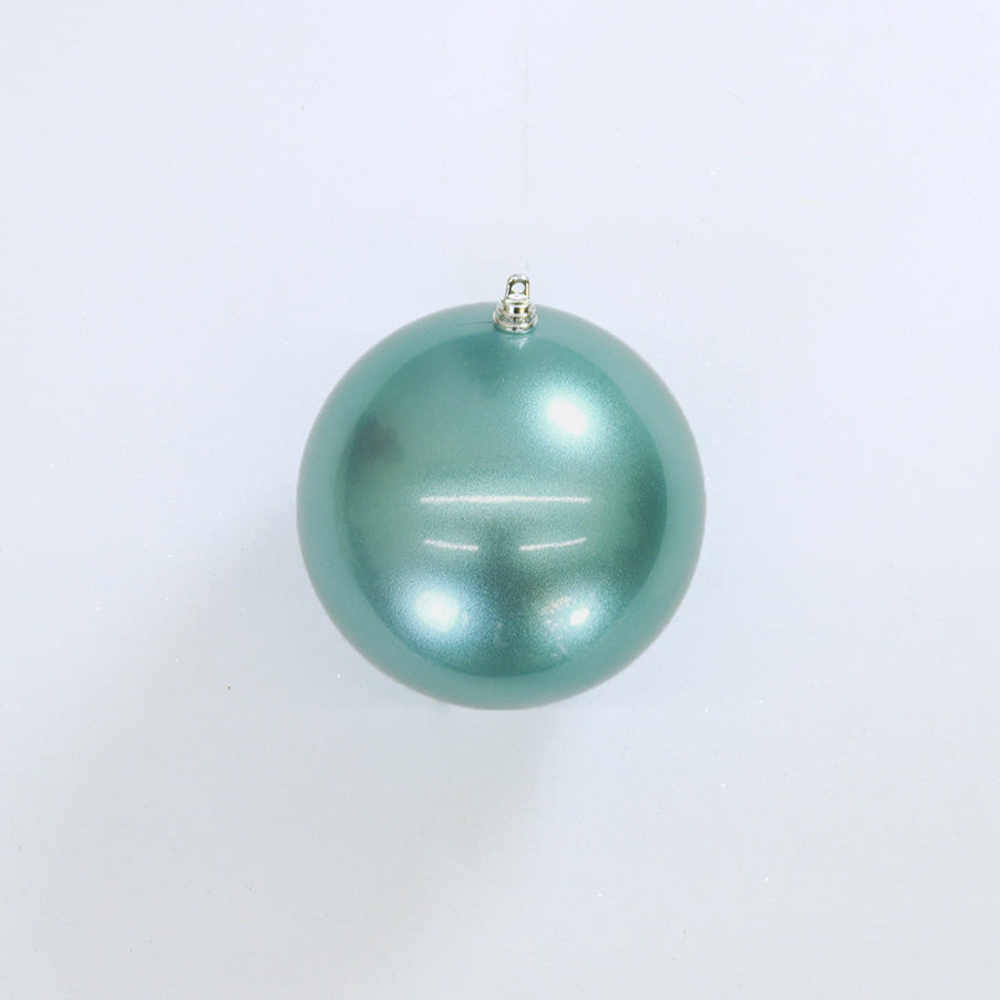 6" Shiny Candy Ball Ornament Set Of 6
