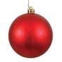 10" Matte Shatterproof Ball Ornament Set Of 2
