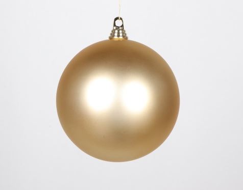 8" Matte Shatterproof Ball Ornament Set Of 4