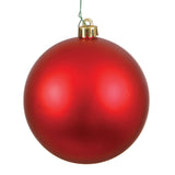 12" Matte Shatterproof Ball Ornament Set Of 2