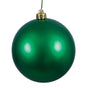 12" Holly Green Matte Shatterproof Ball Ornament Set Of 2