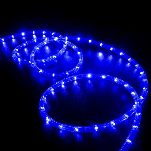 Cuerda de luz LED flexible de 150 pies, 1/2" de diámetro