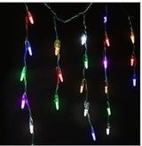 15 LED Multi Icicle Drop Lights With White Wire