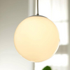 Bola colgante esmerilada de micro LED blanco cálido de 7"