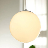 14" Micro LED Warm White Frosted Hanging Ball