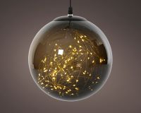10" Micro 110LED Warm White Cappuccino Ball Ornament