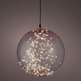 Transparent Pink Micro LED Hanging Ball