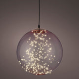 Transparent Pink Micro LED Hanging Ball