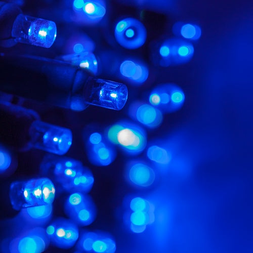 Coaxial de 70 LED de 24 pies con cable verde y bombillas de 5 mm