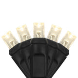 24 FT 70 LED 5MM Warm White Twinkle Coaxial With Grey Wire