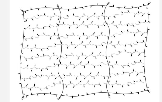 Pure White LED Trunk Net Light With 5MM Coaxial Grey Wire
