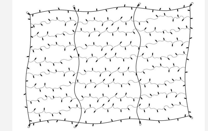 Pure White LED Trunk Net Light With 5MM Coaxial Grey Wire