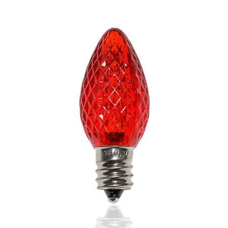 C7 LED Faceted Replacement Bulbs 25 Pack