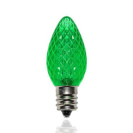 C7 LED Faceted Replacement Bulbs 25 Pack