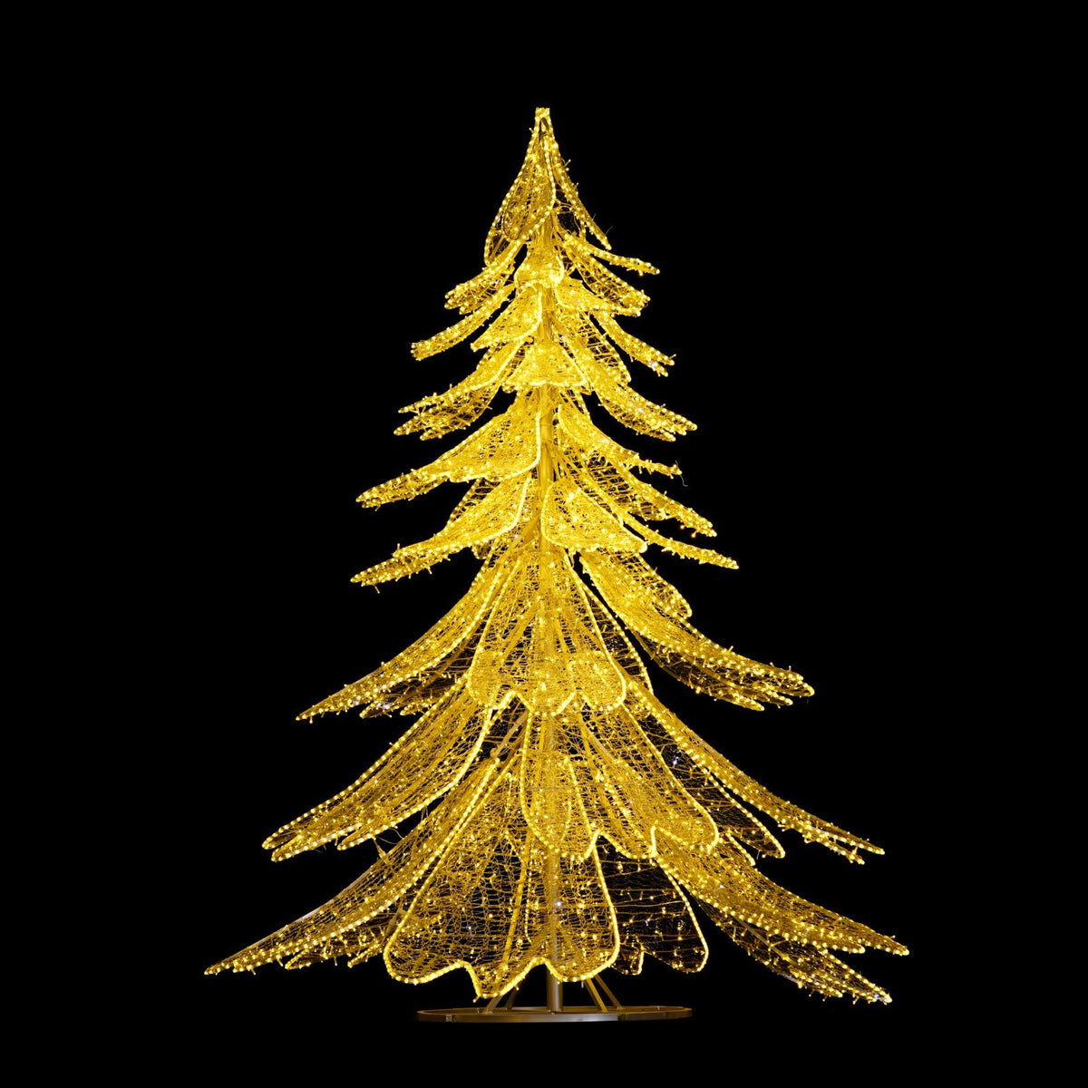 12 FT Warm White & Pure White Twinkle LED Pine Tree