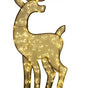 6 FT X 3 FT Warm White LED Reindeer With Flashing Cool White LED Effect