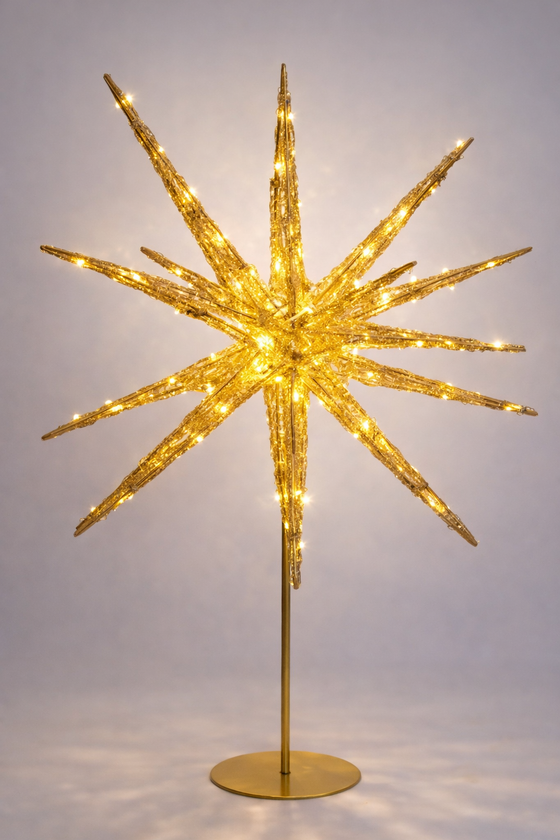 4 FT 260LED Gold Warm White Commercial Tree Topper