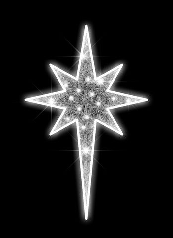 3 FT LED Cool White LED Bethlehem Star