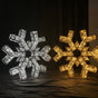 2 FT 3D Snowflake Warm White With Cool White Flashing Effect Set Of 2