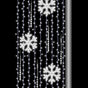 7 FT X 3 FT Snowflake Shower Pole Banner