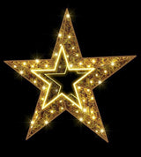3 FT Warm White LED Star