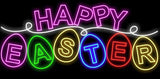 6 FT X 2 FT Happy Easter Multi LED Sign