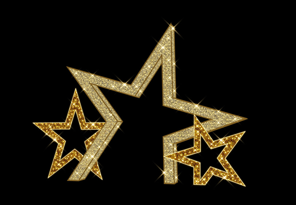 13 FT Three Star Frame Warm White LED