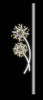 Banderola de asta con estrella LED de 5 FT x 22" blanca pura y blanca cálida