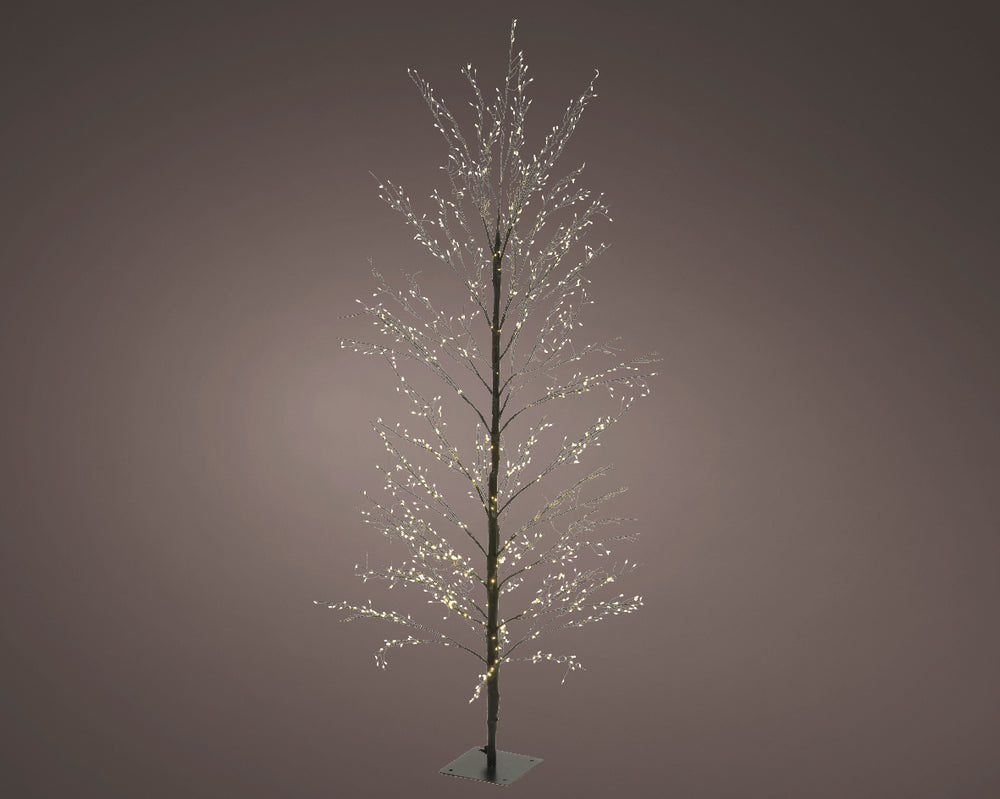 5 FT 1350 LED Warm White Micro Tree With Black Trunk