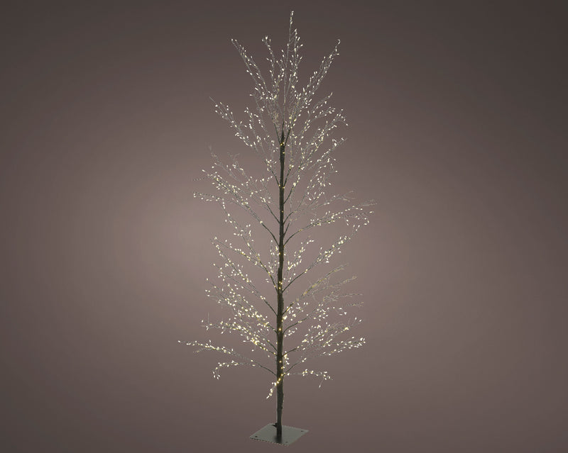 5 FT 1350 LED Warm White Micro Tree With Black Trunk
