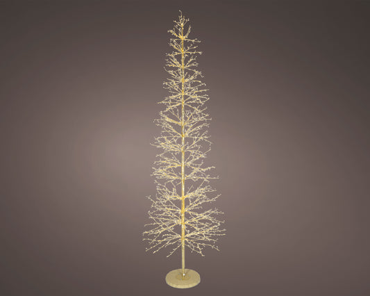 9 FT 2048 LED Warm White & Classic Warm Micro Tree With Gold Trunk