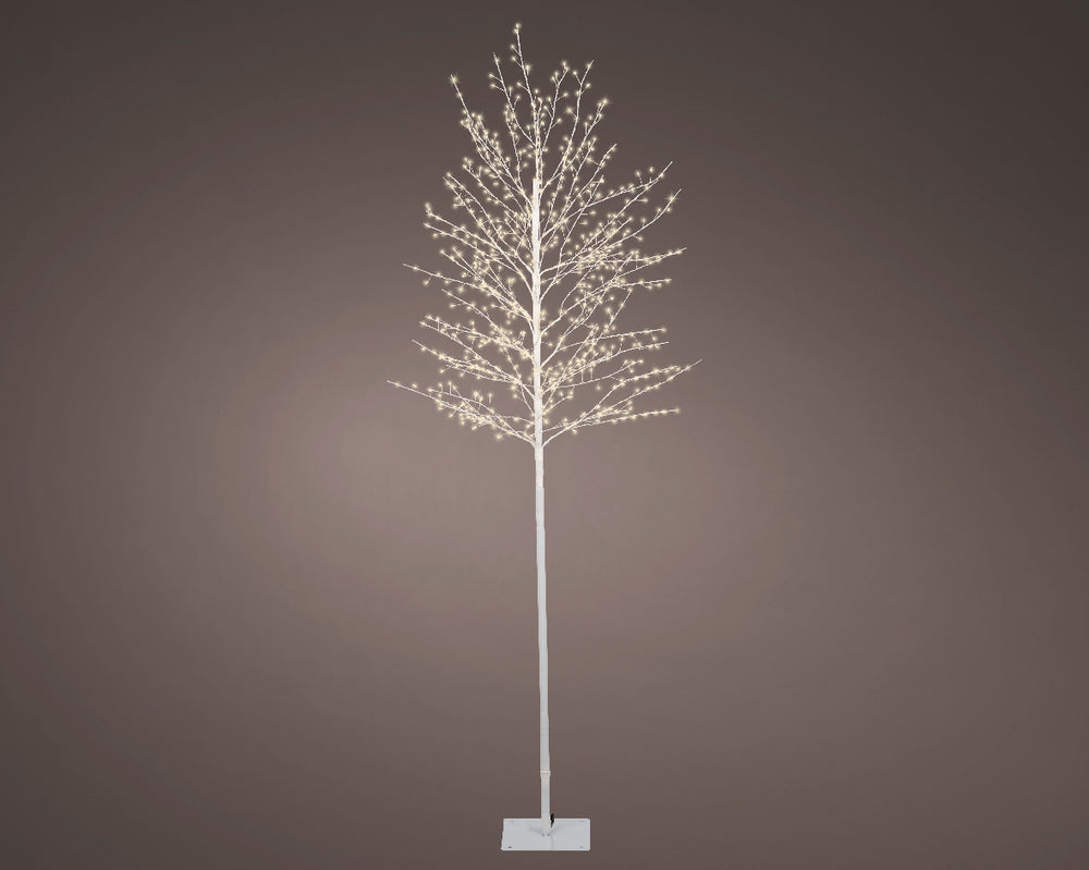 6 FT 720 LED Warm White Micro Tree With White Trunk