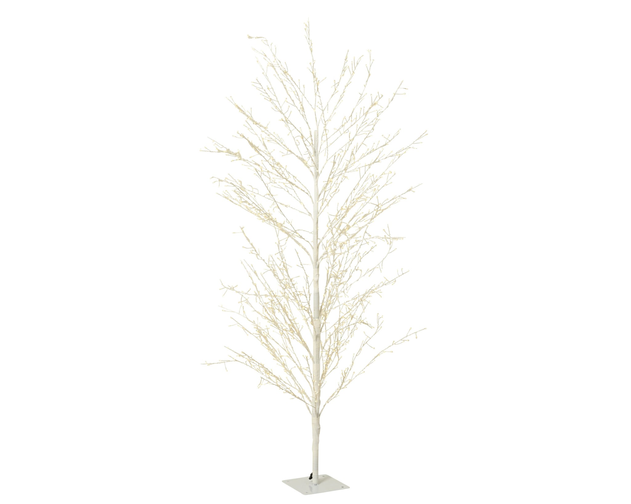 6 FT 1755 LED Warm White Micro Tree With White Trunk