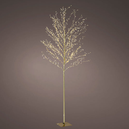 5 FT 480 LED Warm White Micro Tree With Gold Trunk