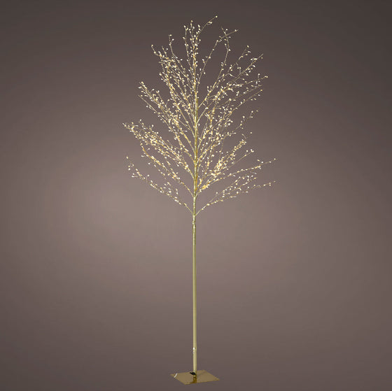 5 FT 480 LED Warm White Micro Tree With Gold Trunk